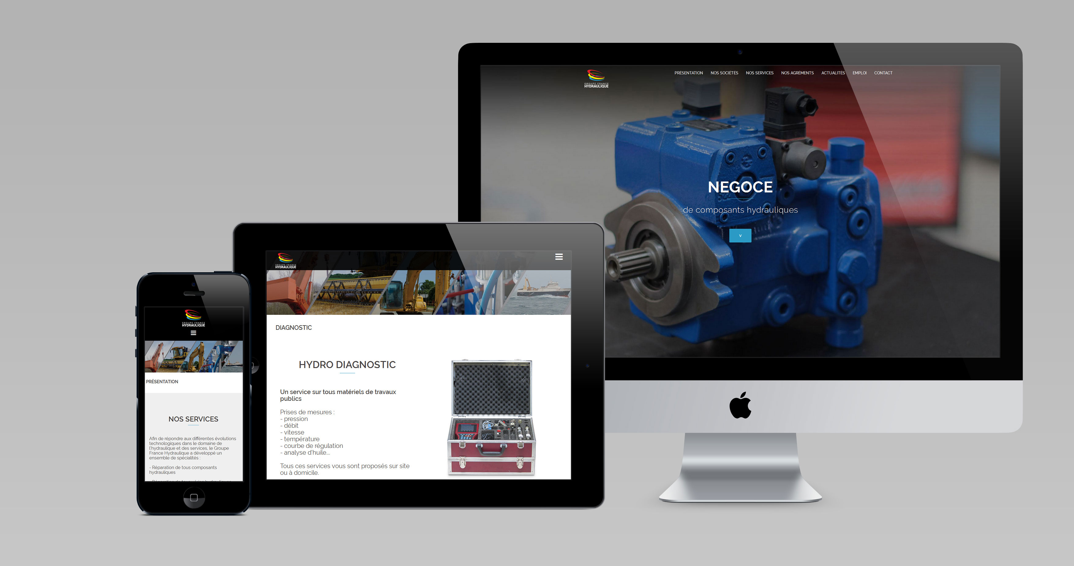 Site Web Groupe France Hydraulique