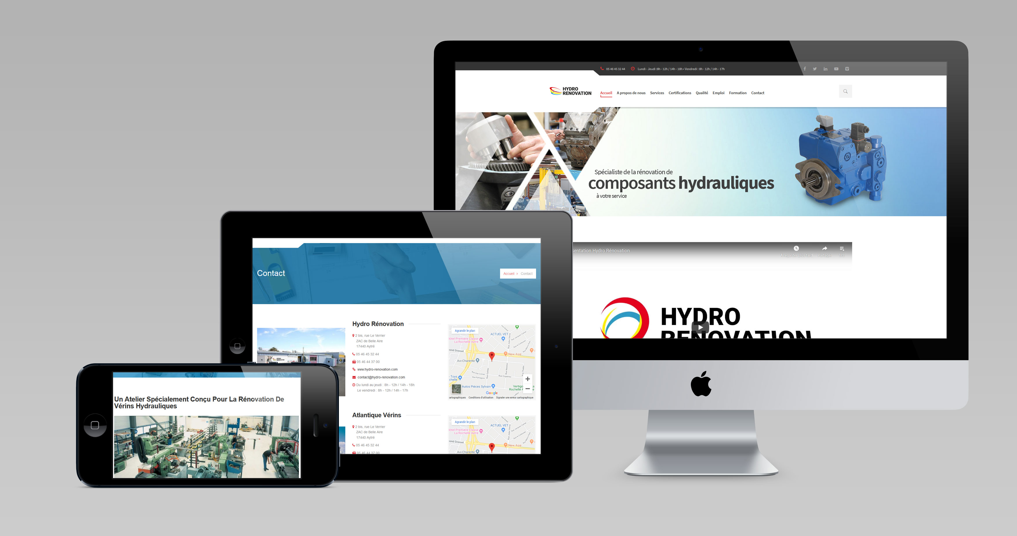 Site Web Hydro Rénovation